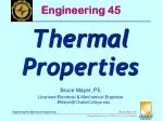 Understanding Thermal Properties in Engineering - slide 1