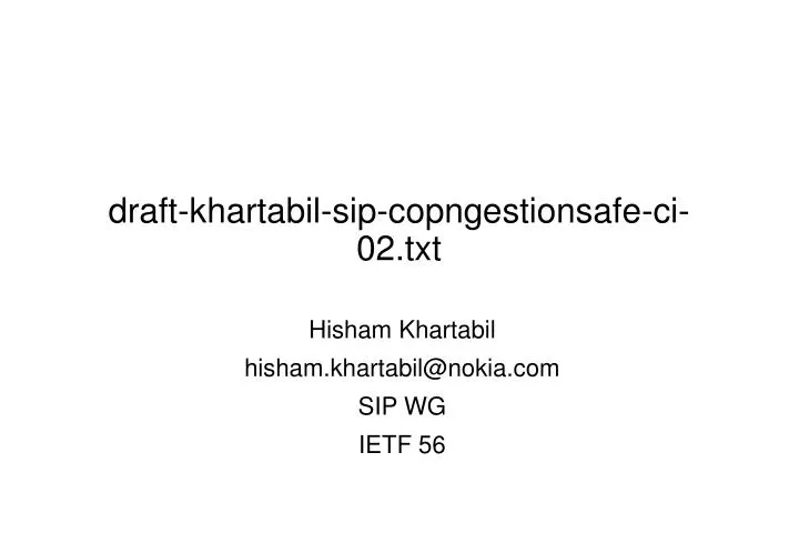 draft khartabil sip copngestionsafe ci 02 txt