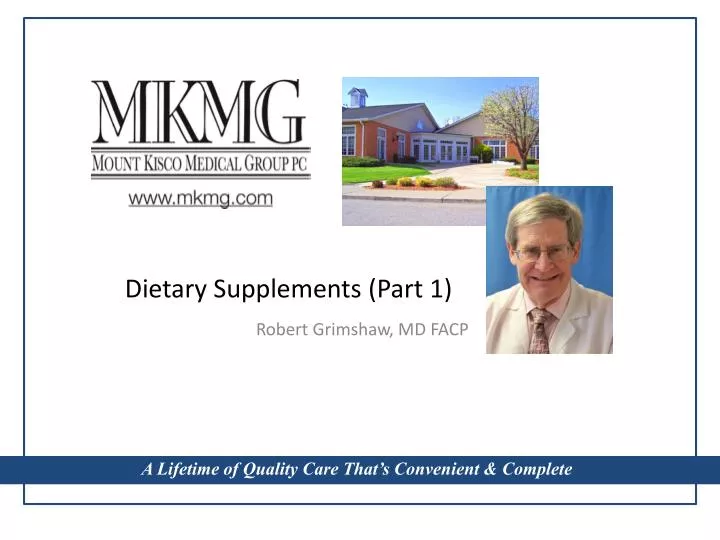dietary supplements part 1