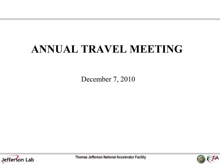 annual travel meeting