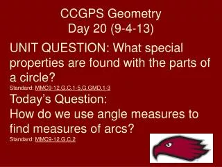 CCGPS Geometry Day 20 (9-4-13)