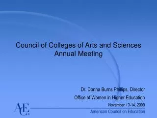 Council of Colleges of Arts and Sciences Annual Meeting