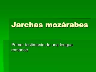 Jarchas mo zárabes