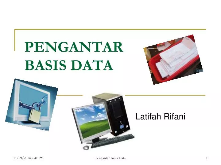 pengantar basis data