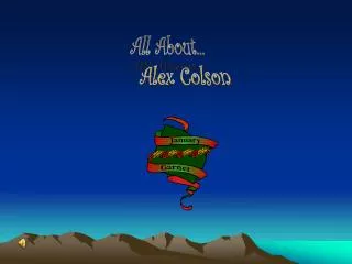 All About... Alex Colson