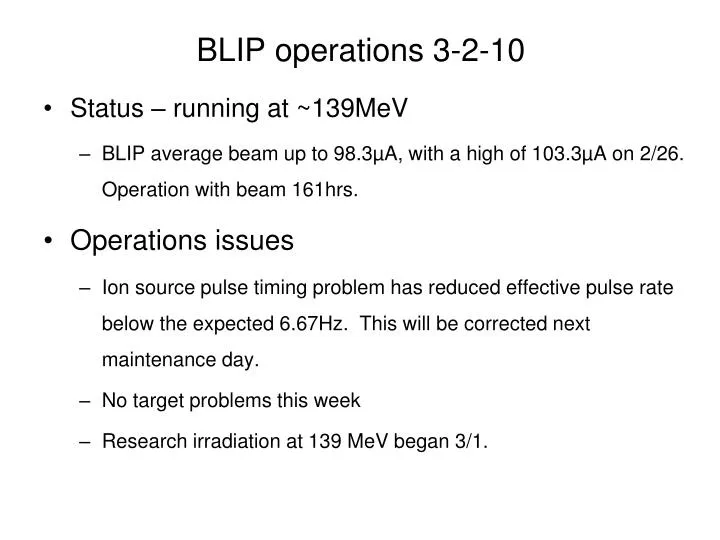 blip operations 3 2 10