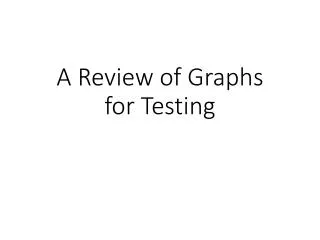 A Review of Graphs for Testing