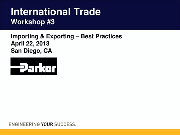 international trade workshop 3
