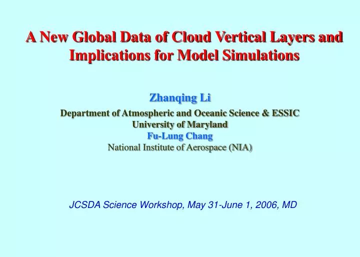 a new global data of cloud vertical layers and implications for model simulations