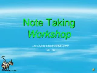 Note Taking Workshop