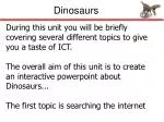 Dinosaurs - slide 1