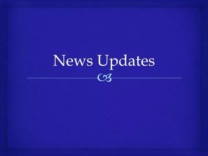 news updates