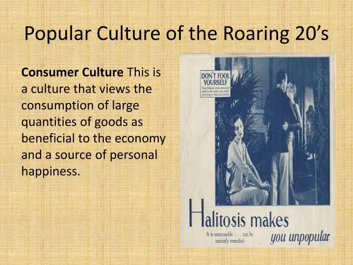 popular culture of the roaring 20 s