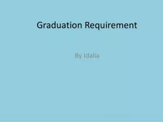 Graduation Requirement
