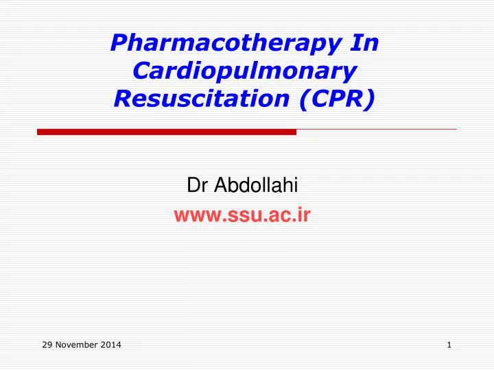 pharmacotherapy in cardiopulmonary resuscitation cpr