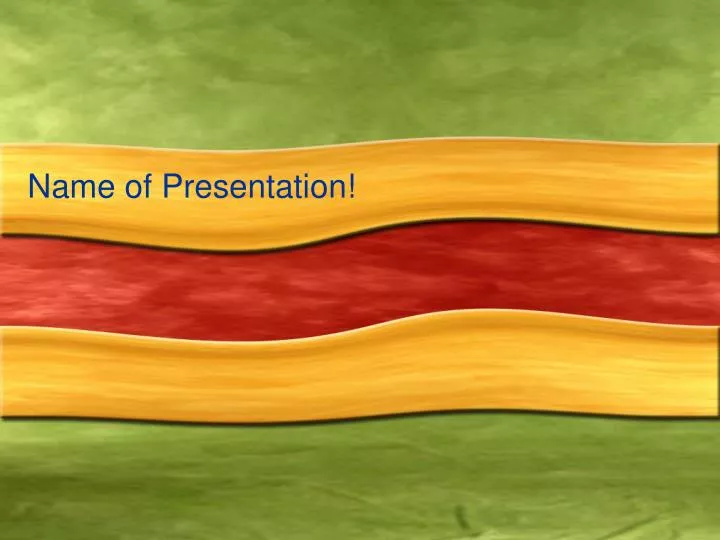 name that means presentation