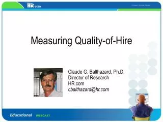 Measuring Quality-of-Hire