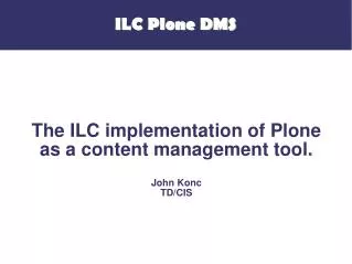 ILC Plone DMS