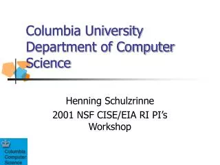 Columbia University Department of Computer Science