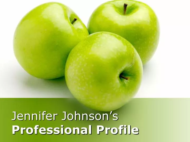 jennifer johnson s professional profile