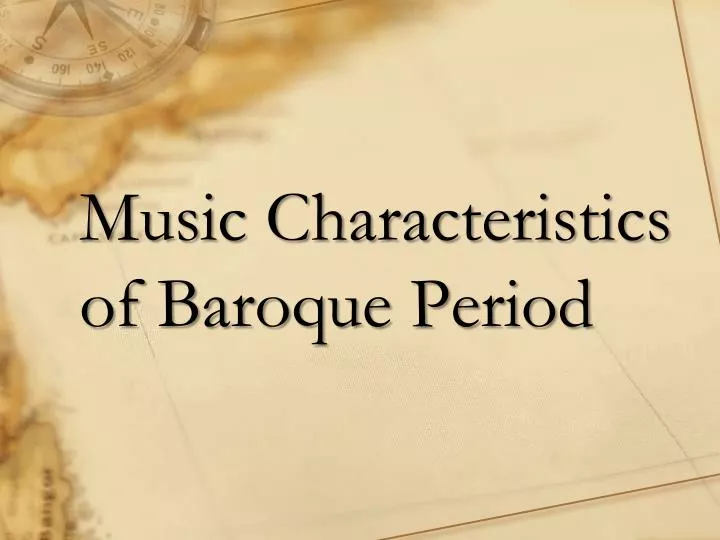 music characteristics of baroque period