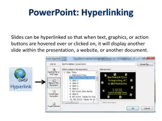 PowerPoint: Hyperlinking