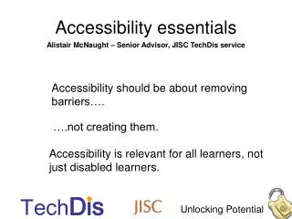 Accessibility essentials