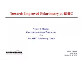 Towards Improved Polarimetry at RHIC