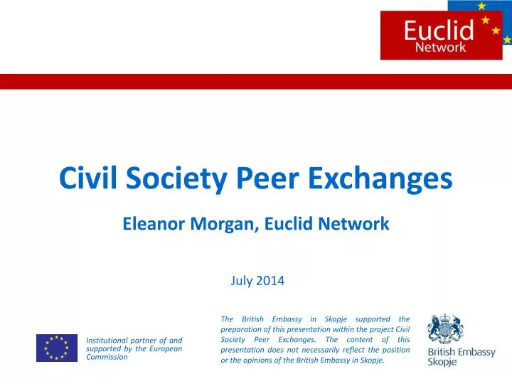civil society peer exchanges eleanor morgan euclid network