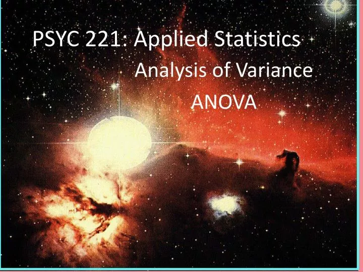 psyc 221 applied statistics