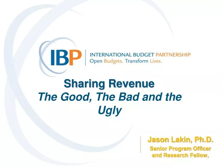 sharing revenue the good the bad and the ugly