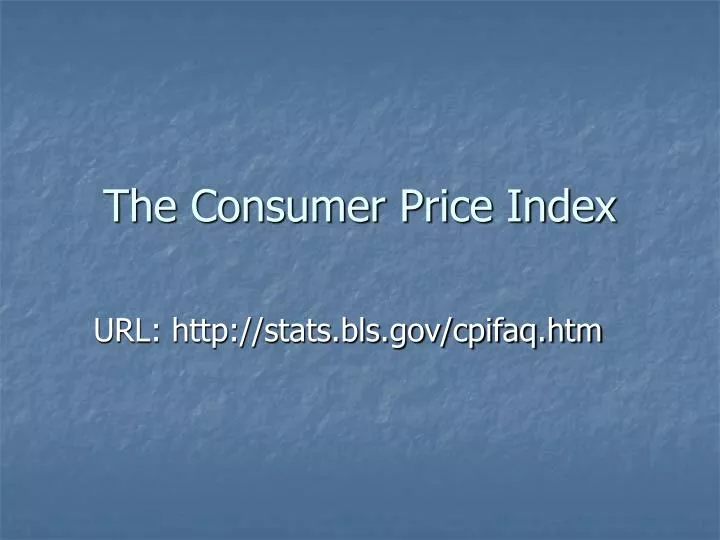 the consumer price index