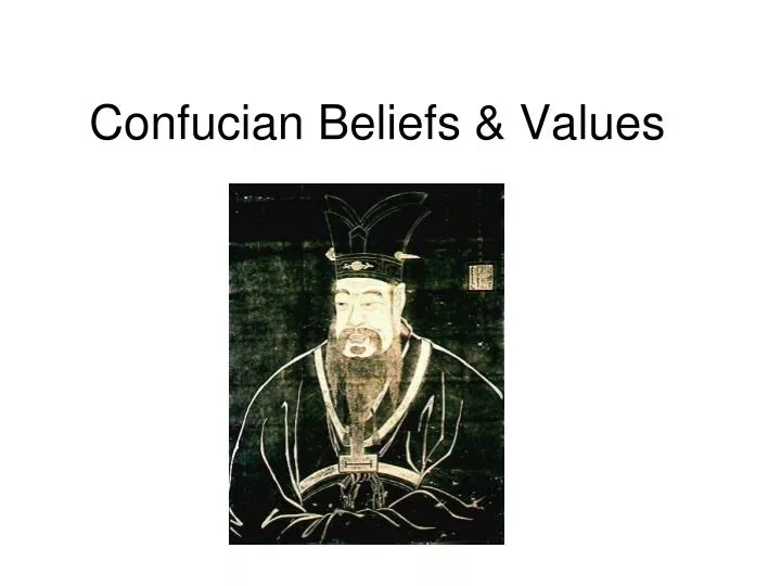 confucian beliefs values