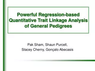 Powerful Regression-based Quantitative Trait Linkage Analysis of General Pedigrees