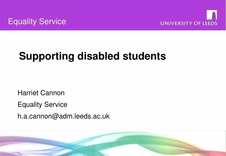 supporting disabled students