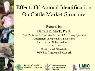 Effects Of Animal Identification On Cattle Market Structure