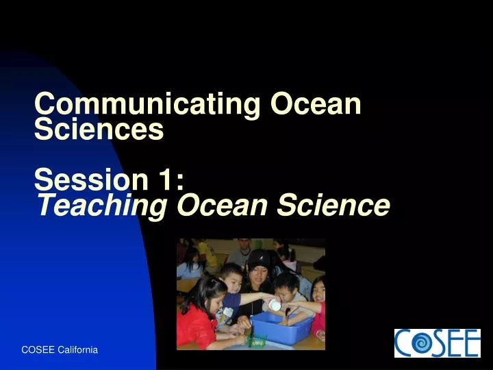 communicating ocean sciences session 1 teaching ocean science
