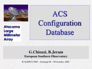 ACS Configuration Database