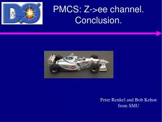 PMCS: Z-&gt;ee channel. Conclusion.