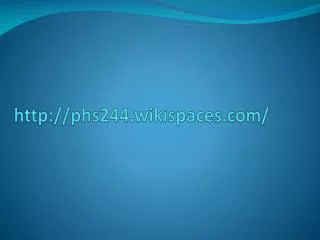 phs244.wikispaces/