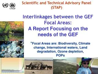 Interlinkages between the GEF Focal Areas: A Report Focusing on the needs of the GEF