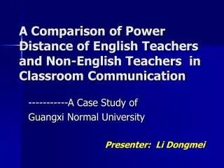 -----------A Case Study of Guangxi Normal University