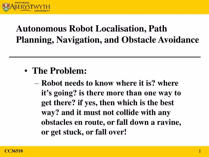 autonomous robot localisation path planning navigation and obstacle avoidance