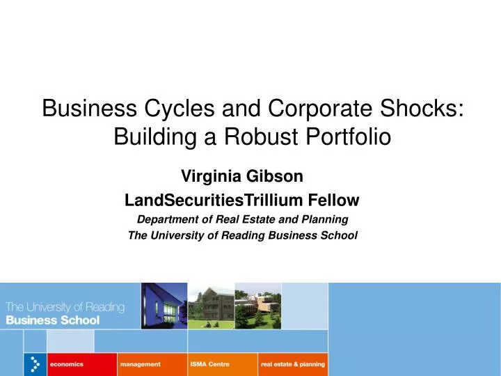 business cycles and corporate shocks building a robust portfolio