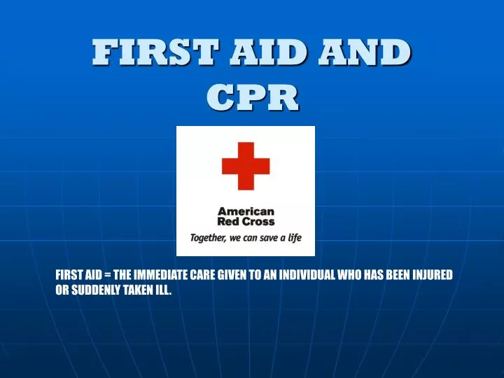 first aid and cpr