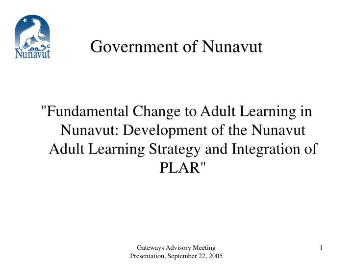 government of nunavut