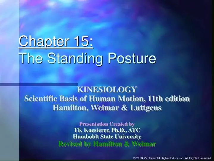chapter 15 the standing posture