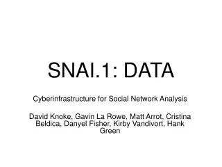 SNAI.1: DATA