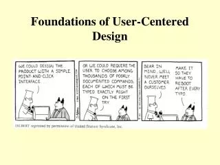 Foundations of User-Centered Design