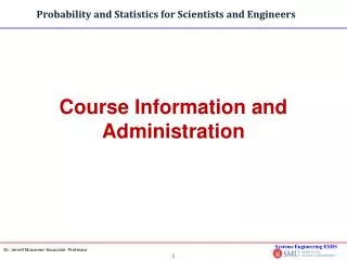 Course Information and Administration